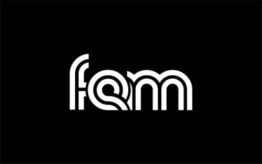 FEM Yaratıcı Eşsiz Modern Harf Logosu Tasarımı. Benzersiz bir harf dizaynına sahip stilize logo, soyut minimalist estetik ve modern cazibe sunar.
