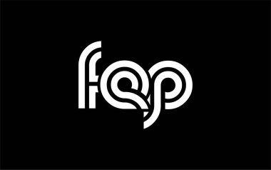 FEP Yaratıcı Eşsiz Modern Harf Logosu Tasarımı. Benzersiz bir harf dizaynına sahip stilize logo, soyut minimalist estetik ve modern cazibe sunar.