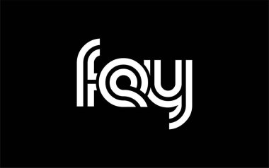 FEY Yaratıcı Eşsiz Modern Harf Logosu Tasarımı. Benzersiz bir harf dizaynına sahip stilize logo, soyut minimalist estetik ve modern cazibe sunar.
