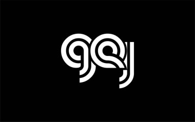 GEJ Yaratıcı Eşsiz Modern Harf Logosu Tasarımı. Benzersiz bir harf dizaynına sahip stilize logo, soyut minimalist estetik ve modern cazibe sunar.