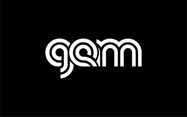 GEM Yaratıcı Eşsiz Modern Harf Logosu Tasarımı. Benzersiz bir harf dizaynına sahip stilize logo, soyut minimalist estetik ve modern cazibe sunar.
