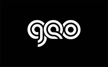 GEO Yaratıcı Eşsiz Modern Harf Logosu Tasarımı. Benzersiz bir harf dizaynına sahip stilize logo, soyut minimalist estetik ve modern cazibe sunar.