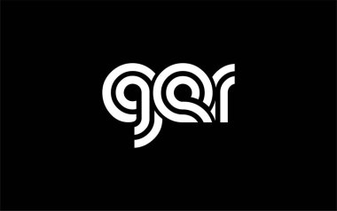 GER Yaratıcı Eşsiz Modern Harf Logosu Tasarımı. Benzersiz bir harf dizaynına sahip stilize logo, soyut minimalist estetik ve modern cazibe sunar.