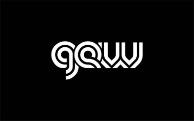 GEW Yaratıcı Eşsiz Modern Harf Logosu Tasarımı. Benzersiz bir harf dizaynına sahip stilize logo, soyut minimalist estetik ve modern cazibe sunar.