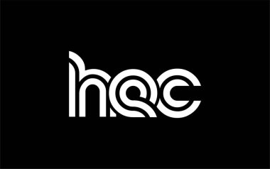 HEC Yaratıcı Eşsiz Modern Harf Logosu Tasarımı. Benzersiz bir harf dizaynına sahip stilize logo, soyut minimalist estetik ve modern cazibe sunar.