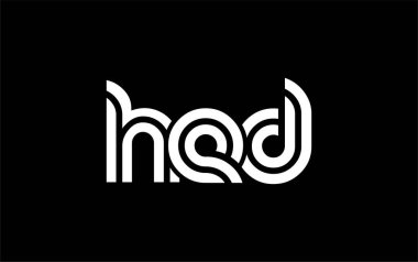 HED Yaratıcı Eşsiz Modern Harf Logosu Tasarımı. Benzersiz bir harf dizaynına sahip stilize logo, soyut minimalist estetik ve modern cazibe sunar.