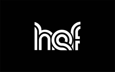 HEF Yaratıcı Eşsiz Modern Harf Logosu Tasarımı. Benzersiz bir harf dizaynına sahip stilize logo, soyut minimalist estetik ve modern cazibe sunar.