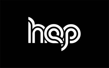HEP Yaratıcı Eşsiz Modern Harf Logosu Tasarımı. Benzersiz bir harf dizaynına sahip stilize logo, soyut minimalist estetik ve modern cazibe sunar.