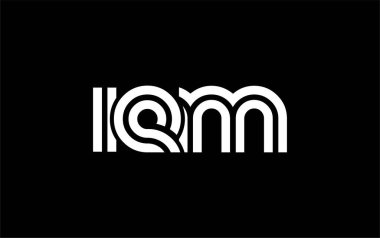 IEM Yaratıcı Eşsiz Modern Harf Logosu Tasarımı. Benzersiz bir harf dizaynına sahip stilize logo, soyut minimalist estetik ve modern cazibe sunar.