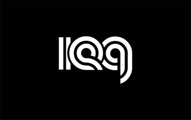 IEQ Yaratıcı Eşsiz Modern Harf Logosu Tasarımı. Benzersiz bir harf dizaynına sahip stilize logo, soyut minimalist estetik ve modern cazibe sunar.