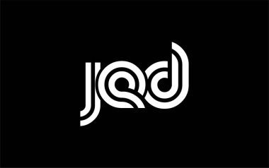 JED Yaratıcı Eşsiz Modern Harf Logosu Tasarımı. Benzersiz bir harf dizaynına sahip stilize logo, soyut minimalist estetik ve modern cazibe sunar.