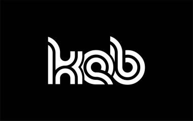 KEB Yaratıcı Eşsiz Modern Harf Logosu Tasarımı. Benzersiz bir harf dizaynına sahip stilize logo, soyut minimalist estetik ve modern cazibe sunar.