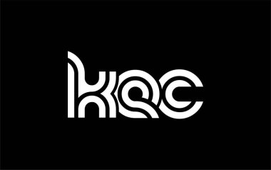KEC Yaratıcı Eşsiz Modern Harf Logosu Tasarımı. Benzersiz bir harf dizaynına sahip stilize logo, soyut minimalist estetik ve modern cazibe sunar.