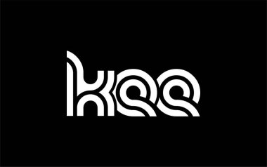 KEE Yaratıcı Eşsiz Modern Harf Logosu Tasarımı. Benzersiz bir harf dizaynına sahip stilize logo, soyut minimalist estetik ve modern cazibe sunar.
