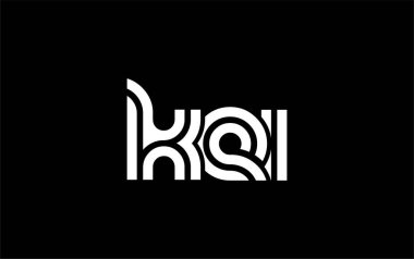 KEI Yaratıcı Eşsiz Modern Harf Logosu Tasarımı. Benzersiz bir harf dizaynına sahip stilize logo, soyut minimalist estetik ve modern cazibe sunar.