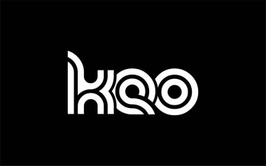 KEO Yaratıcı Eşsiz Modern Harf Logosu Tasarımı. Benzersiz bir harf dizaynına sahip stilize logo, soyut minimalist estetik ve modern cazibe sunar.