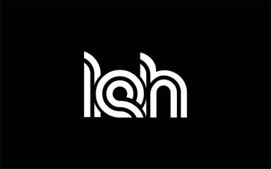 LEH Yaratıcı Eşsiz Modern Harf Logosu Tasarımı. Benzersiz bir harf dizaynına sahip stilize logo, soyut minimalist estetik ve modern cazibe sunar.