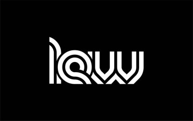 LEW Yaratıcı Eşsiz Modern Harf Logosu Tasarımı. Benzersiz bir harf dizaynına sahip stilize logo, soyut minimalist estetik ve modern cazibe sunar.