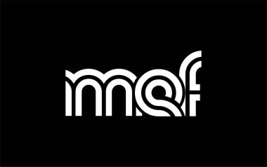 MEF Yaratıcı Eşsiz Modern Harf Logosu Tasarımı. Benzersiz bir harf dizaynına sahip stilize logo, soyut minimalist estetik ve modern cazibe sunar.