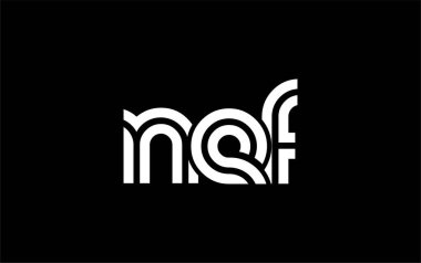 NEF Yaratıcı Eşsiz Modern Harf Logosu Tasarımı. Benzersiz bir harf dizaynına sahip stilize logo, soyut minimalist estetik ve modern cazibe sunar.