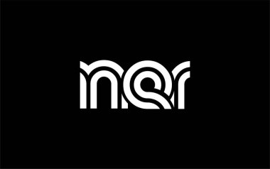 NER Yaratıcı Eşsiz Modern Harf Logosu Tasarımı. Benzersiz bir harf dizaynına sahip stilize logo, soyut minimalist estetik ve modern cazibe sunar.