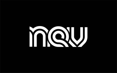 NEV Yaratıcı Eşsiz Modern Harf Logosu Tasarımı. Benzersiz bir harf dizaynına sahip stilize logo, soyut minimalist estetik ve modern cazibe sunar.