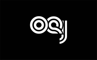 OEJ Yaratıcı Eşsiz Modern Harf Logosu Tasarımı. Benzersiz bir harf dizaynına sahip stilize logo, soyut minimalist estetik ve modern cazibe sunar.