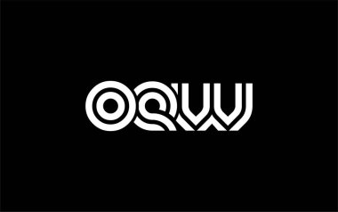 OEW Yaratıcı Eşsiz Modern Harf Logosu Tasarımı. Benzersiz bir harf dizaynına sahip stilize logo, soyut minimalist estetik ve modern cazibe sunar.