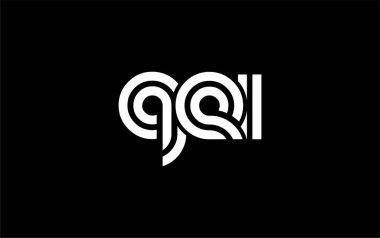 QEI Yaratıcı Eşsiz Modern Harf Logosu Tasarımı. Benzersiz bir harf dizaynına sahip stilize logo, soyut minimalist estetik ve modern cazibe sunar.