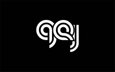 QEJ Yaratıcı Eşsiz Modern Harf Logosu Tasarımı. Benzersiz bir harf dizaynına sahip stilize logo, soyut minimalist estetik ve modern cazibe sunar.