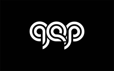 QEP Yaratıcı Eşsiz Modern Harf Logosu Tasarımı. Benzersiz bir harf dizaynına sahip stilize logo, soyut minimalist estetik ve modern cazibe sunar.