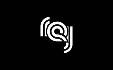 REJ Yaratıcı Eşsiz Modern Harf Logosu Tasarımı. Benzersiz bir harf dizaynına sahip stilize logo, soyut minimalist estetik ve modern cazibe sunar.