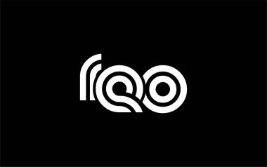 REO Yaratıcı Eşsiz Modern Harf Logosu Tasarımı. Benzersiz bir harf dizaynına sahip stilize logo, soyut minimalist estetik ve modern cazibe sunar.