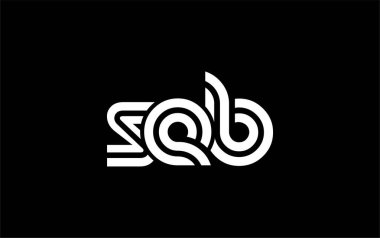 SEB Yaratıcı Eşsiz Modern Harf Logosu Tasarımı. Benzersiz bir harf dizaynına sahip stilize logo, soyut minimalist estetik ve modern cazibe sunar.