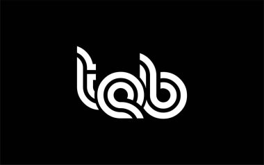 TEB Yaratıcı Eşsiz Modern Harf Logosu Tasarımı. Benzersiz bir harf dizaynına sahip stilize logo, soyut minimalist estetik ve modern cazibe sunar.