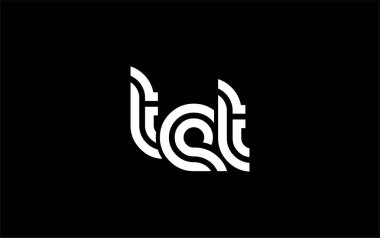 TET Yaratıcı Eşsiz Modern Harf Logosu Tasarımı. Benzersiz bir harf dizaynına sahip stilize logo, soyut minimalist estetik ve modern cazibe sunar.