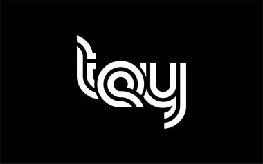 TEY Yaratıcı Eşsiz Modern Harf Logosu Tasarımı. Benzersiz bir harf dizaynına sahip stilize logo, soyut minimalist estetik ve modern cazibe sunar.