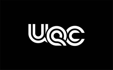 UEC Yaratıcı Eşsiz Modern Harf Logosu Tasarımı. Benzersiz bir harf dizaynına sahip stilize logo, soyut minimalist estetik ve modern cazibe sunar.