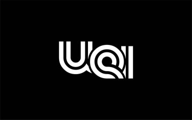UEI Yaratıcı Eşsiz Modern Harf Logosu Tasarımı. Benzersiz bir harf dizaynına sahip stilize logo, soyut minimalist estetik ve modern cazibe sunar.