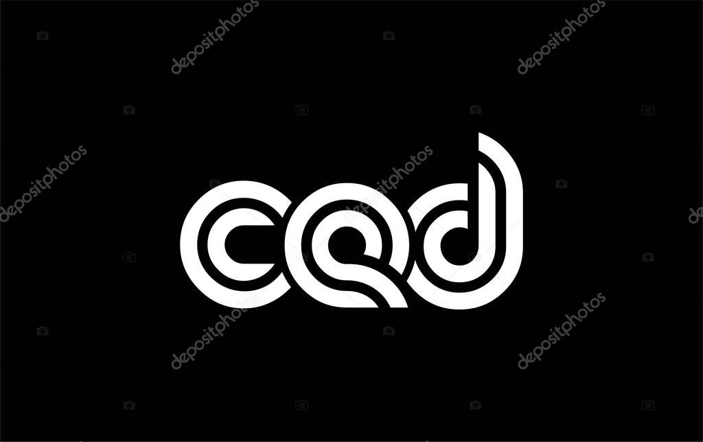 CED Creative Unique Modern Letter Logo Design. Stylized logo featuring a unique letter design, presenting abstract minimalist aesthetics and modern appeal.