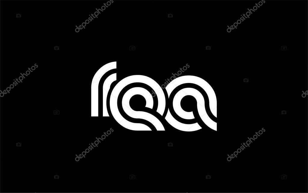 REA Creative Unique Modern Letter Logo Design. Stylized logo featuring a unique letter design, presenting abstract minimalist aesthetics and modern appeal.