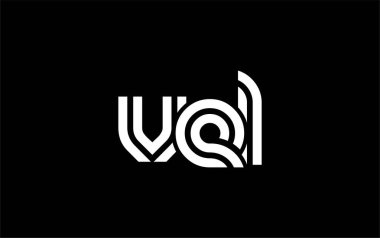 VEL Yaratıcı Eşsiz Modern Harf Logosu Tasarımı. Benzersiz bir harf dizaynına sahip stilize logo, soyut minimalist estetik ve modern cazibe sunar.