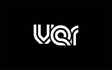 VER Yaratıcı Eşsiz Modern Harf Logosu Tasarımı. Benzersiz bir harf dizaynına sahip stilize logo, soyut minimalist estetik ve modern cazibe sunar.