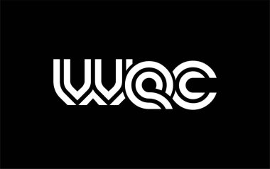 WEC Yaratıcı Eşsiz Modern Harf Logosu Tasarımı. Benzersiz bir harf dizaynına sahip stilize logo, soyut minimalist estetik ve modern cazibe sunar.