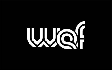 WEF Yaratıcı Eşsiz Modern Harf Logosu Tasarımı. Benzersiz bir harf dizaynına sahip stilize logo, soyut minimalist estetik ve modern cazibe sunar.
