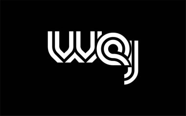 WEJ Yaratıcı Eşsiz Modern Harf Logosu Tasarımı. Benzersiz bir harf dizaynına sahip stilize logo, soyut minimalist estetik ve modern cazibe sunar.