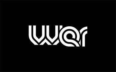 WER Yaratıcı Eşsiz Modern Harf Logosu Tasarımı. Benzersiz bir harf dizaynına sahip stilize logo, soyut minimalist estetik ve modern cazibe sunar.