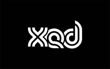 XED Yaratıcı Eşsiz Modern Harf Logosu Tasarımı. Benzersiz bir harf dizaynına sahip stilize logo, soyut minimalist estetik ve modern cazibe sunar.