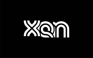 XEN Yaratıcı Eşsiz Modern Harf Logosu Tasarımı. Benzersiz bir harf dizaynına sahip stilize logo, soyut minimalist estetik ve modern cazibe sunar.