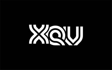 XEV Yaratıcı Eşsiz Modern Harf Logosu Tasarımı. Benzersiz bir harf dizaynına sahip stilize logo, soyut minimalist estetik ve modern cazibe sunar.